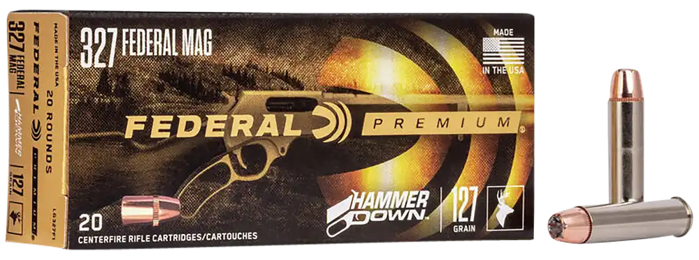 Federal Premium HammerDown 327 Federal Mag 127gr Bonded HP 20/Box