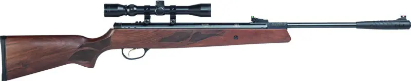 Hatsan Model 95 .22 Caliber Spring Combo with Optima 3-9x32 Scope, Walnut Finish