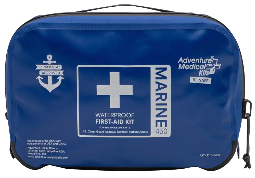 Marine 450 Waterproof Medical Kit for Injuries and Illnesses - Blue
