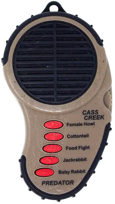 Cass Creek 010 Ergo Predator Call with 5 Authentic Sounds and Belt Clip