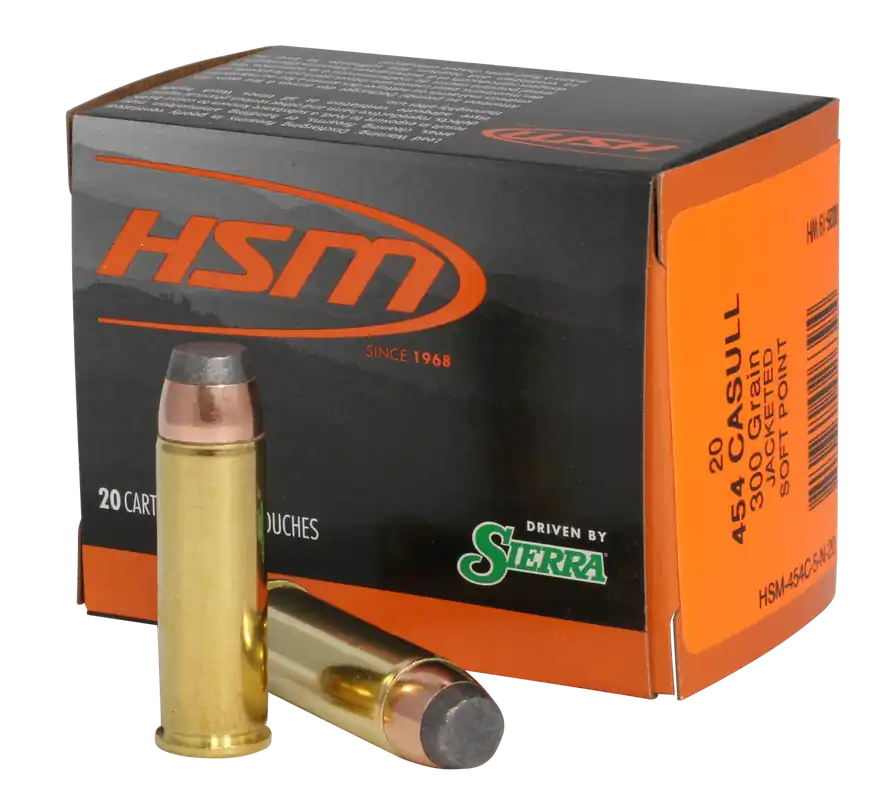 HSM 454 Casull 300gr JSP Pro Pistol Ammo - 20 Rounds per Box