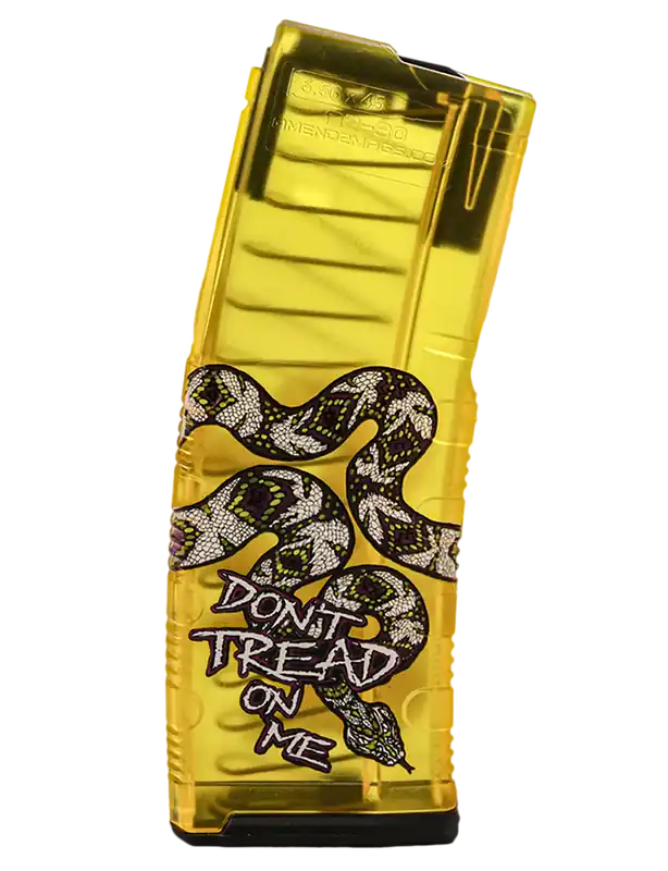 Amend2 556MODCDTOM30 MOD-C 30+1 AR-15 Magazine Yellow Polymer