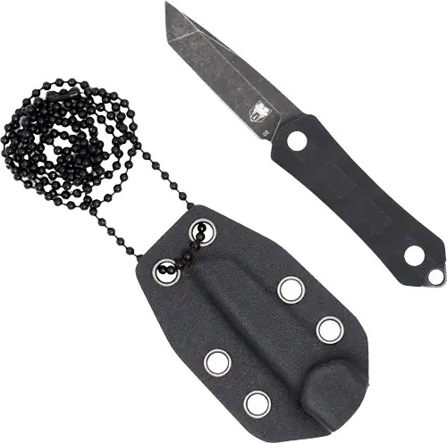 CobraTec Guardian 1.99" D2 Stonewash Tanto Neck Knife
