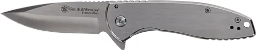 3" Stainless Steel Drop Point Knife with Pocket Clips - Executive Platinum Edition