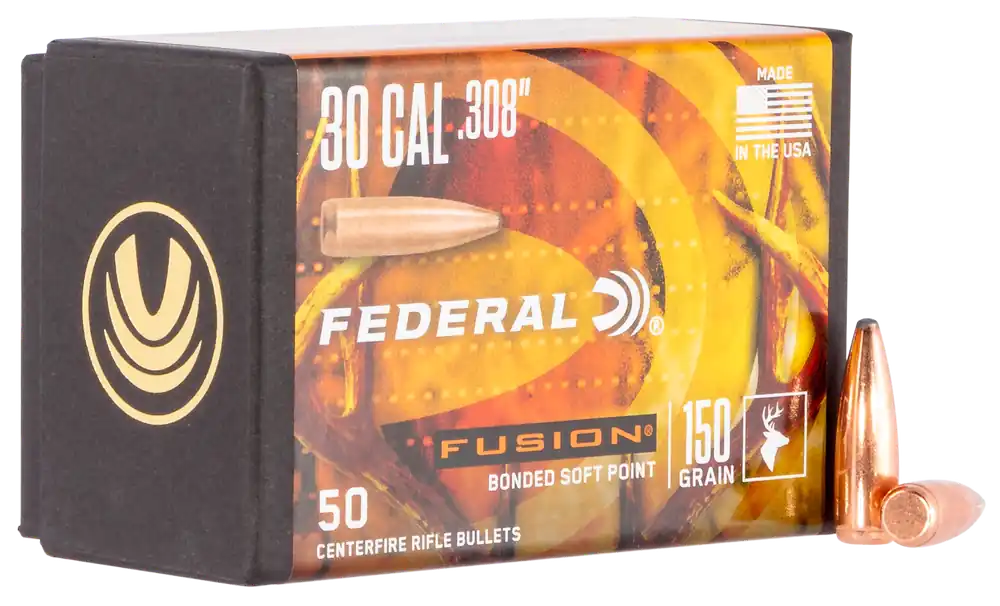 Federal Fusion .308 150gr Soft Point Ammo - 50 Rounds/Box, 4 Boxes/Case