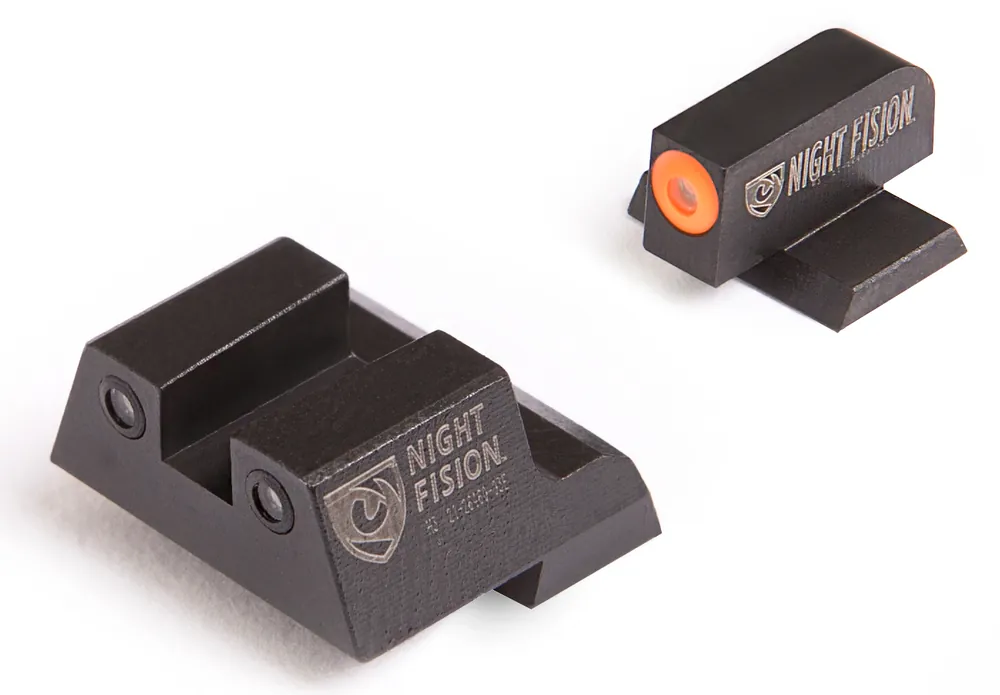 Canik TP9SF/TP9SF Elite Tritium Night Sights - Green/Orange Front, Green/Black Rear