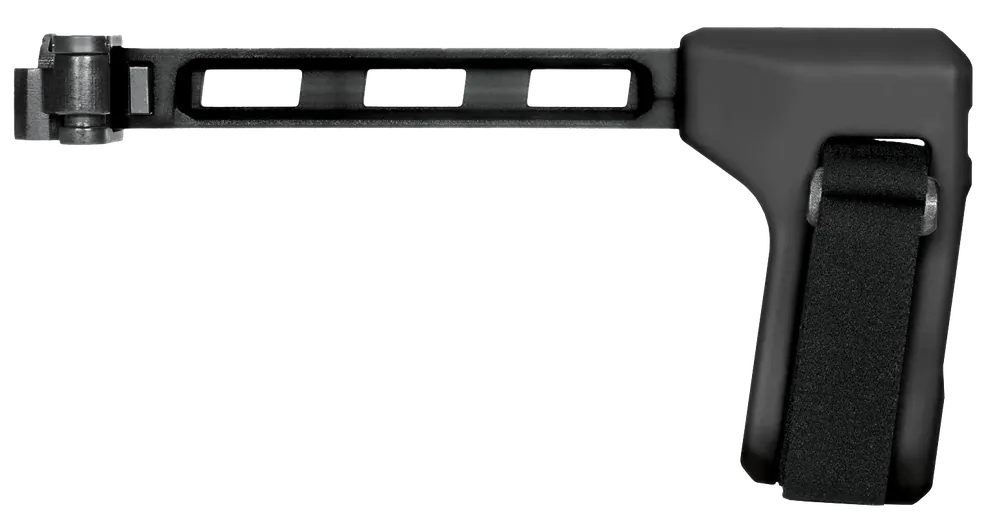 FS1913 Side Folding Brace for AR with 1913 Rail - Black Synthetic, 9.60" OAL, Nylon Strap