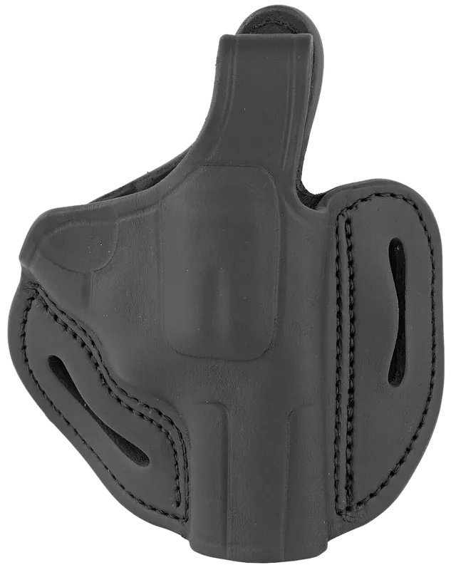 1791 Gunleather RVHX-2S OWB Holster, Stealth Black Leather, Fits Up to 3" Barrel, K/L-Frame, Right Hand Belt Slide