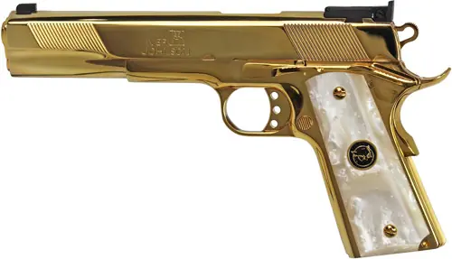 24K Gold 6" White Pearliver Johnson Eagle XL 10MM
