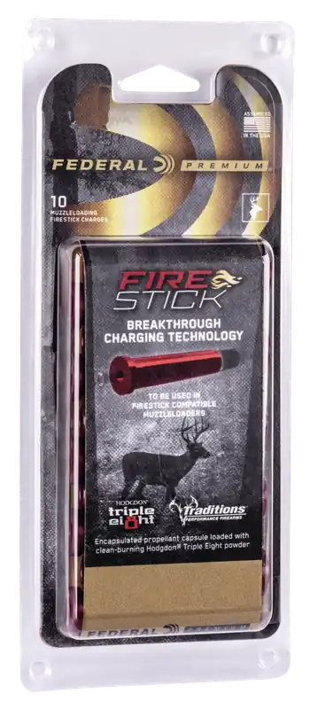 Federal Premium PMZFS100T8 Fire Stick 50Cal 100gr for Traditions Nitro - 10 Pack
