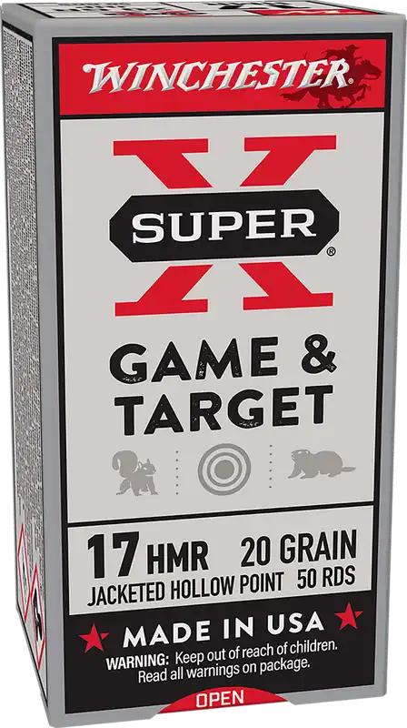 Winchester Super X 17HMR 20gr Hornady XTP HP - 50 Rounds/Box