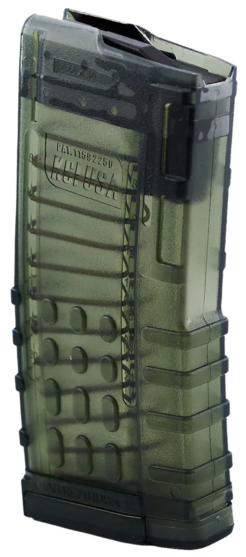Kci Usa Inc KCIMZ066 21+1 223 Rem AR-15 Magazine Translucent Smoke Polycarbonate