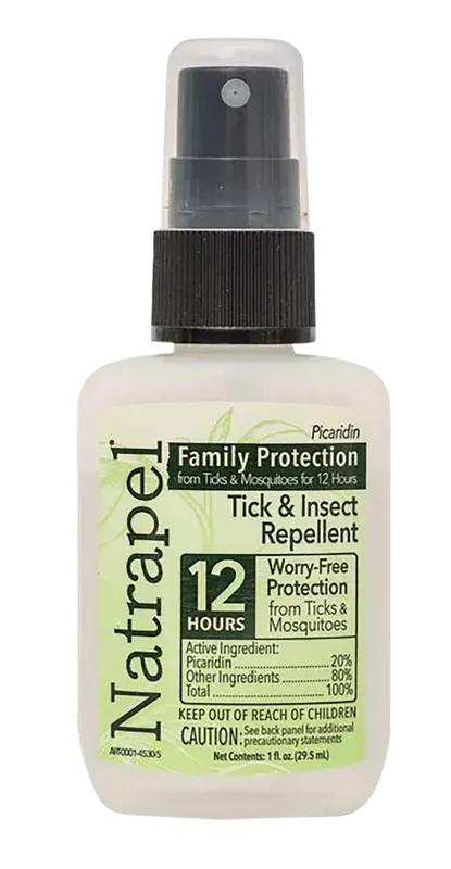 Natrapel Picaridin Insect Repellent Spray 1oz - 12-Hour Protection Against Ticks & Biting Insects