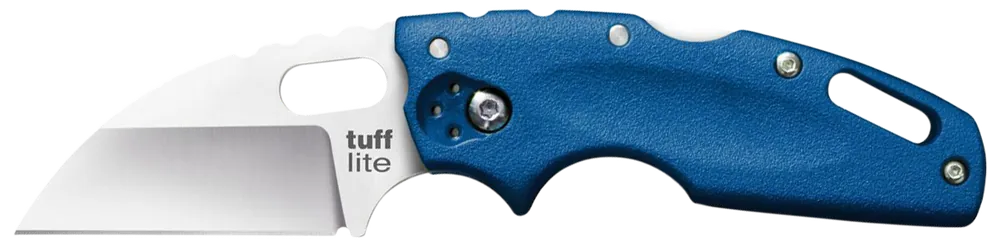 Cold Steel Tuff Lite 2.5" Folding Knife with Blue Handle and Belt Clip