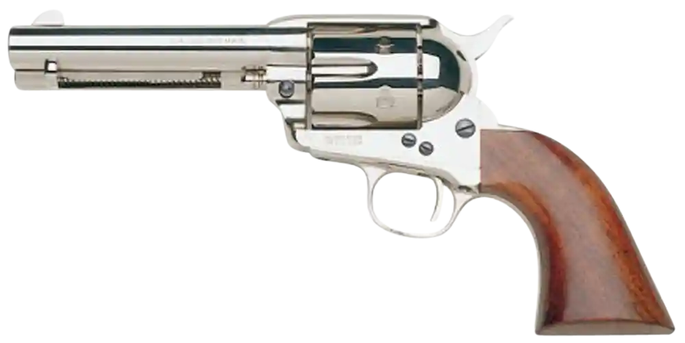 Taylors & Company 1873 Cattleman 45 Colt Revolver - Nickel-Plated, 4.75" Barrel, 6rd Capacity