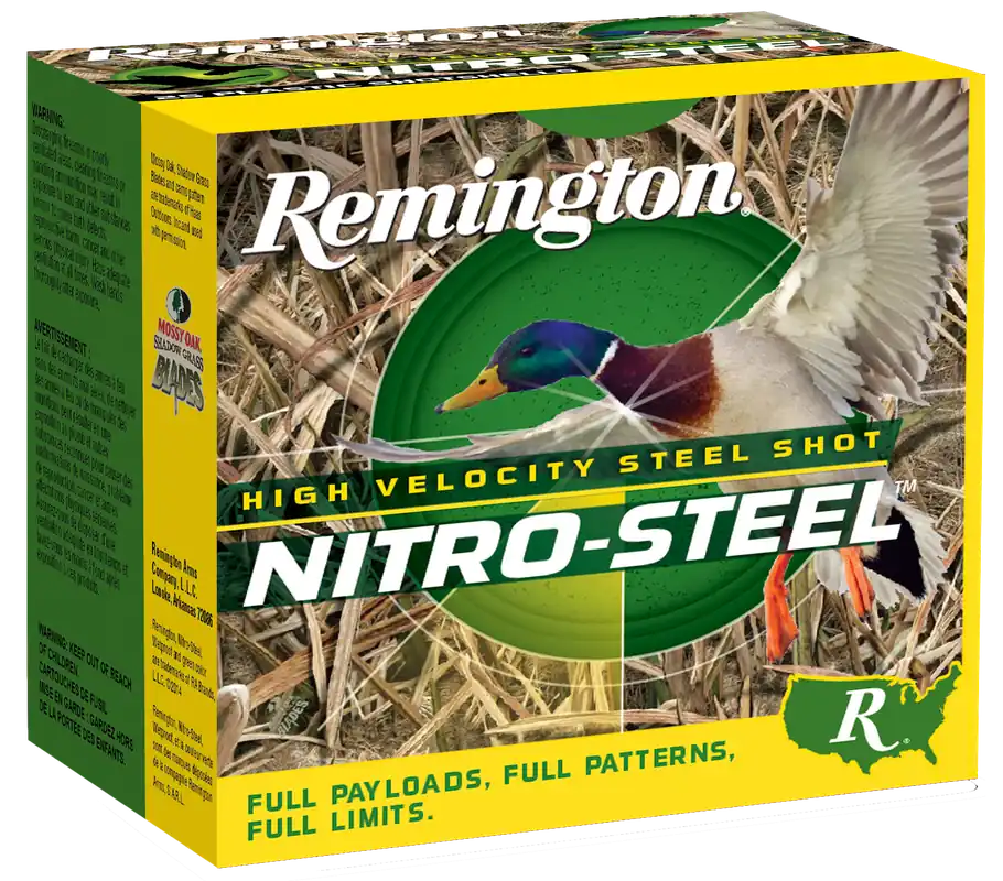 Remington Nitro-Steel High Velocity 12-Gauge BB Shot Ammo - 25 Rounds per Box