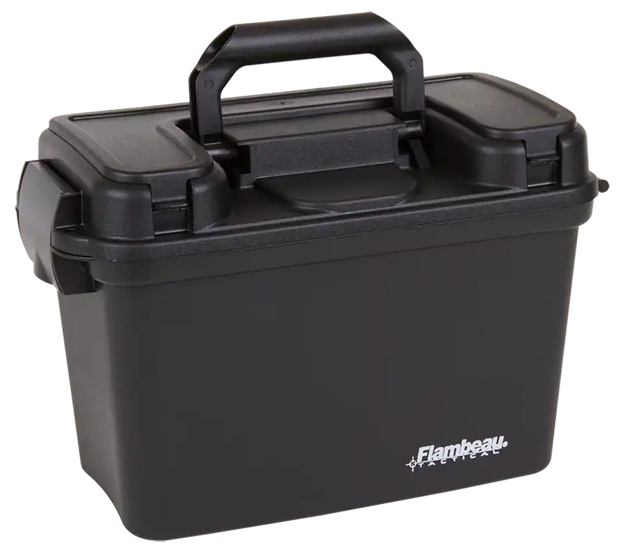 Flambeau 6430SD Tactical Dry Box with Removable Tray & Storage Compartment - Black Polymer