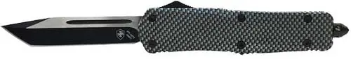 Carbon Fiber 3.5" Black Tanto Templar Large OTF Knife