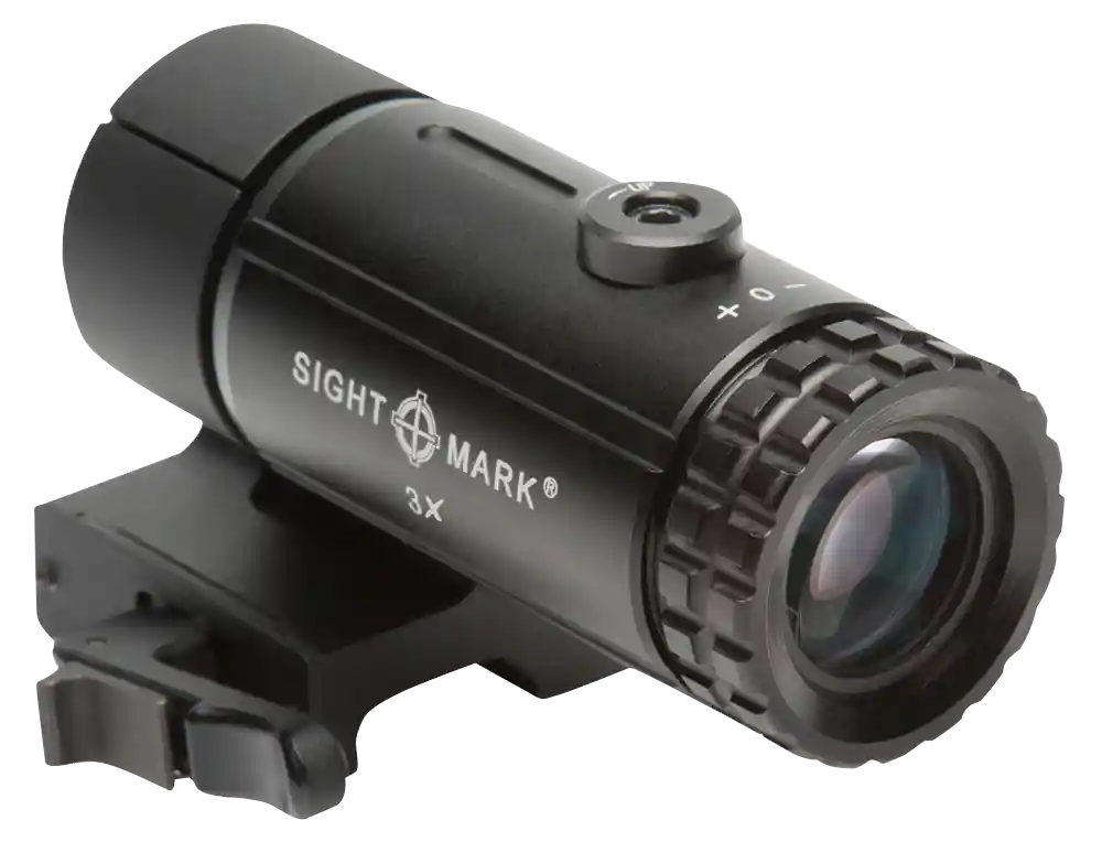 Sightmark T-3 3X Magnifier with Flip-to-Side Mount, Matte Black 3x23mm