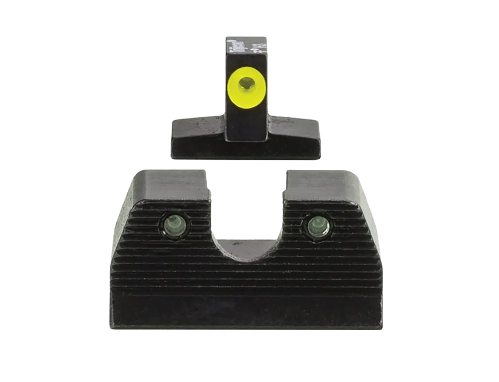 Trijicon HD XR Night Sight Set for FN FNP/FNX - Green Tritium/Yellow Front, Green Rear, Black Frame