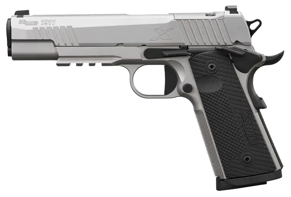 SIG 1911XR-45-SS Pistol, 5" Barrel, 8-Round, Stainless/Black Finish