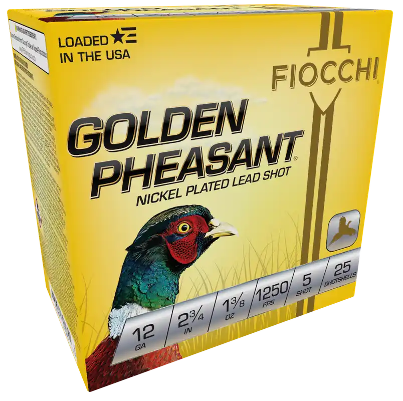 Fiocchi Golden Pheasant Extrema 12 Gauge 5 Shot Ammo - 25/Box