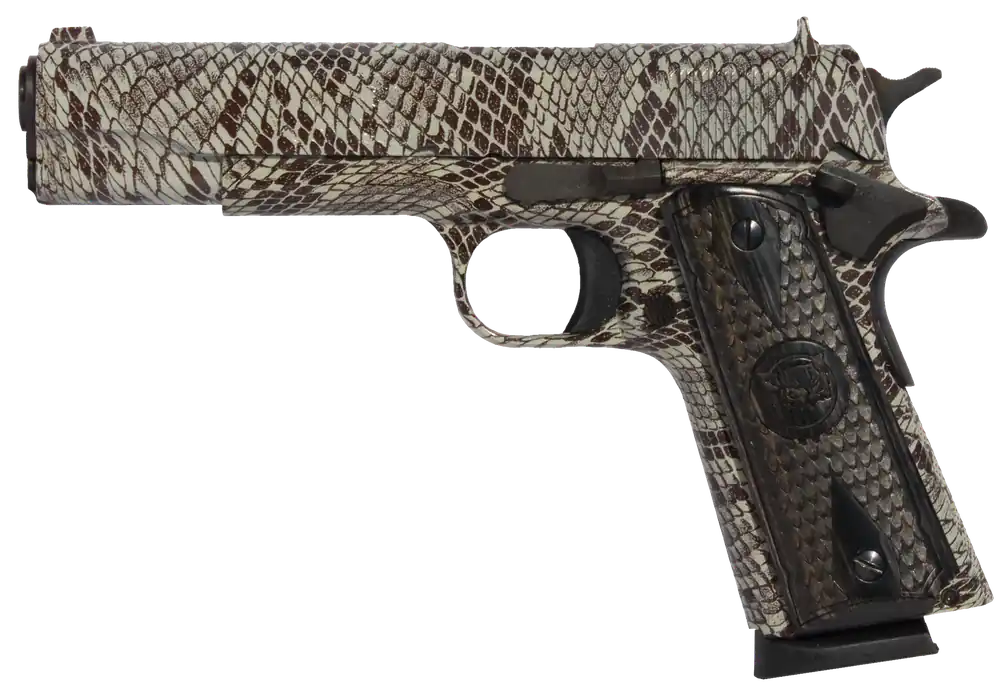 Iver Johnson 1911A1 Copperhead .45 ACP Pistol with Snakeskin Design