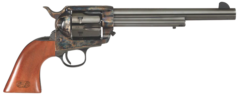 Cimarron U.S. Cavalry 45 Colt Revolver with Blued Steel Barrel and Walnut Grip