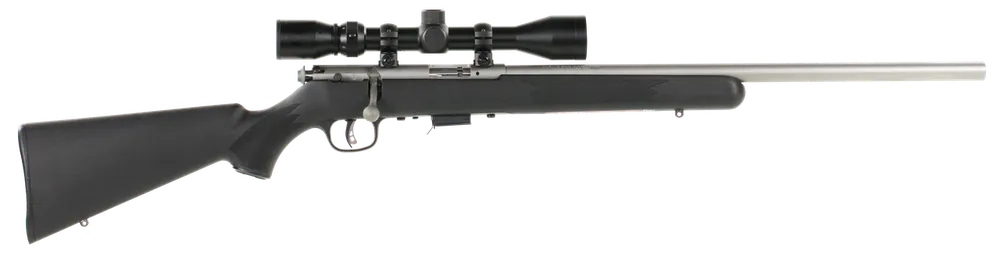 Savage Arms 93 FVSS XP 22 WMR Rifle with 3-9x40mm Scope and Synthetic Stock