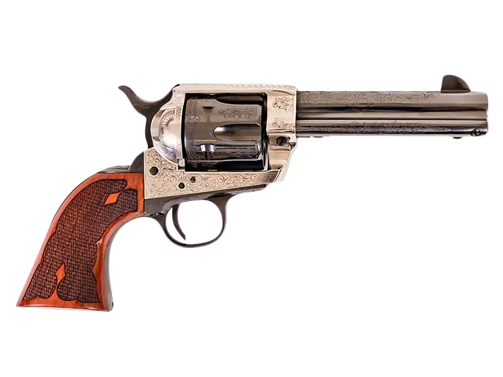 Cimarron PP400LSFW Frontier .357 Mag Revolver with Engraved Frame and Walnut Grip