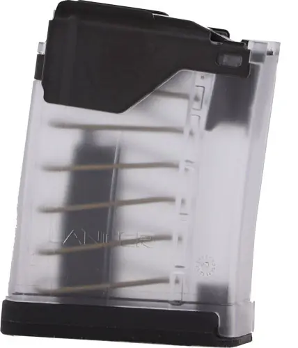 5.56X45 5-Round Translucent Clear Lancer Magazine L5AWM for AR-15