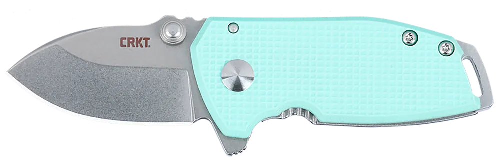 CRKT 2485B SQUID Compact Folding Knife with 1.75" D2 Steel Blade and Blue G10/SS Handle