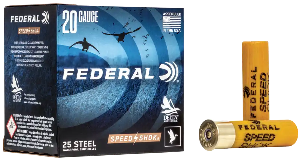 Federal WF2091 Speed-Shok 20 Gauge 3" 7/8 oz #1 Shot - 25 Rounds per Box, 10 Boxes per Case