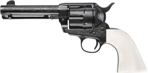 E.M.F. The Shootist 45LC 4 3/4" Blue Engraved Revolver