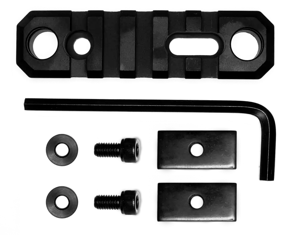 GrovTec US Inc GTSW192 5-Slot AR Stock with Push Button Bases, Black Anodized