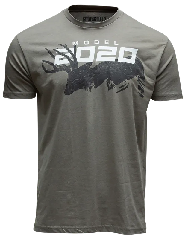 Springfield Armory Men's Stone Gray Short Sleeve Shirt - Small (GEP8607S 2020 Mule Deer)