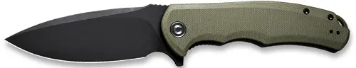 CIVIVI Praxis 3.75" Knife - Green G10/Black Stonewash Clam Pack