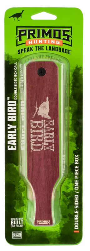 Primos PS2961 Early Bird Turkey Box Call - Walnut/Purple Heart