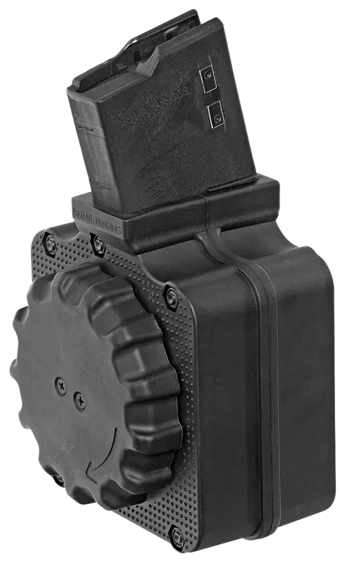 ProMag DRMA1 50-Round Drum Magazine for AR-10 in 308 Win/7.62x51mm NATO - Black Zytel Polymer