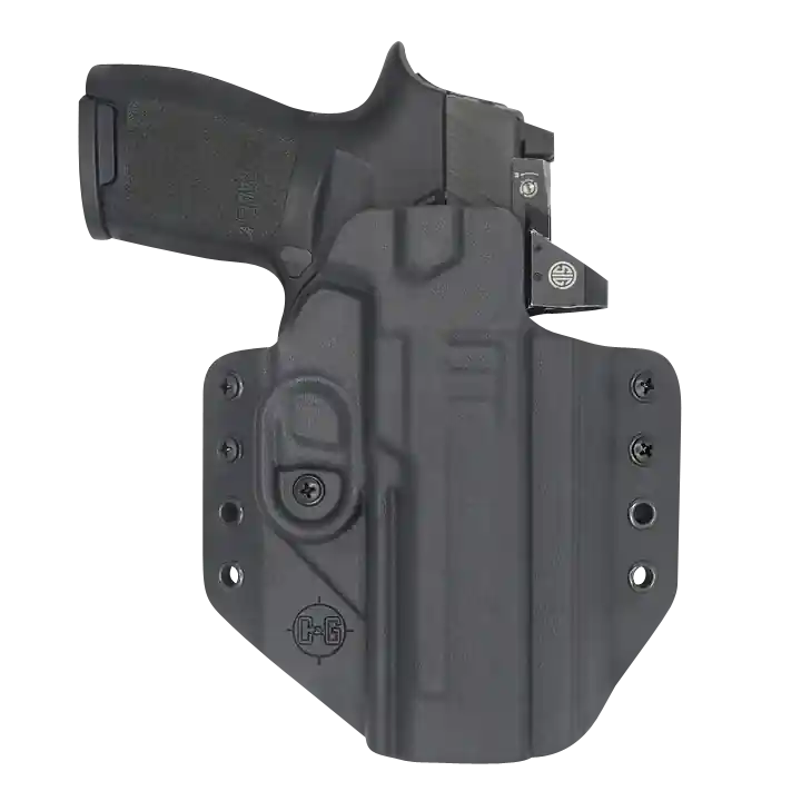 C&G Holsters Covert OWB Black Kydex Belt Loop for Sig P320 M17/X5 Right Hand 0280100