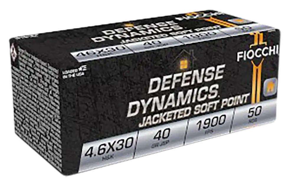 Fiocchi 46EXB Defense Dynamics 4.6x30mm H&K JSP Ammo 50 Rounds/Box