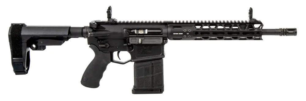 Adams Arms FGAA00436 P2 AARS Pistol 308 Win 12.50" 20+1 Black Black Nitride SBA3 Pistol Brace Stock Black Polymer Grip Adams Arms M-LOK Rail System