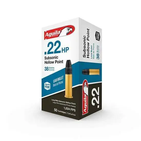 AGU SUBSONIC HP 22LR 38GR 50 Round Box