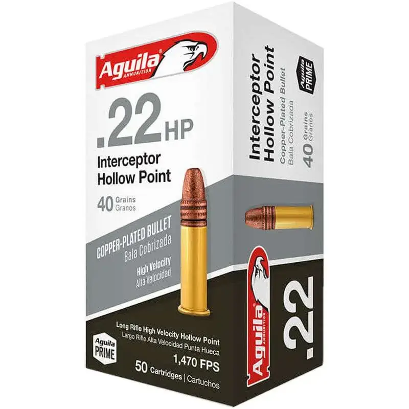 Aguila Interceptor .22LR 50RNDS/BOX