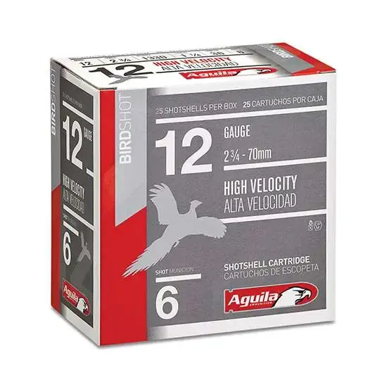 Aguila 1CHB1206 Field 12 Gauge 2.75 1 1/4 oz 6 Shot 25 Round Box