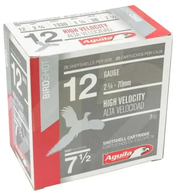 Aguila 1CHB1207 Field 12 Gauge 2.75 1 1/4 oz 7.5 Shot 25 Round Box