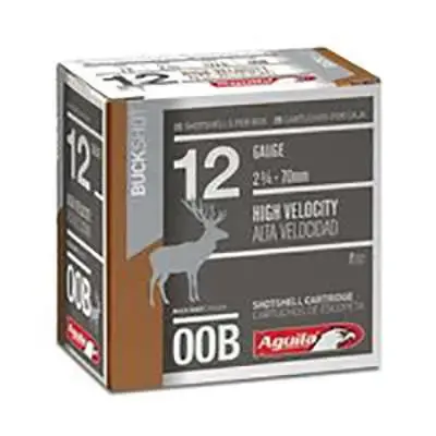 Aguila 1CHB1320 Field 12 Gauge 2.75 00 Buck Shot 25 Round Box
