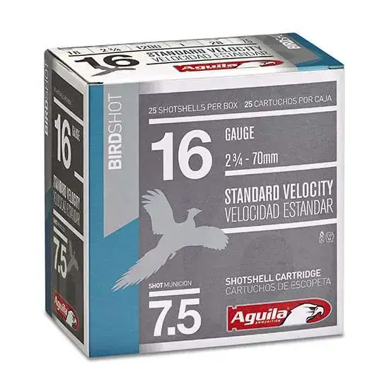 AGU 16GA 1200FPS 2.75 1-1/4OZ #7.5 25 Round Box