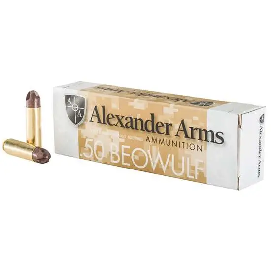 Alexander Arms AB200ARXBX Rifle Ammo 50 Beowulf 200 gr ARX Polymer Tip 20 Round Box