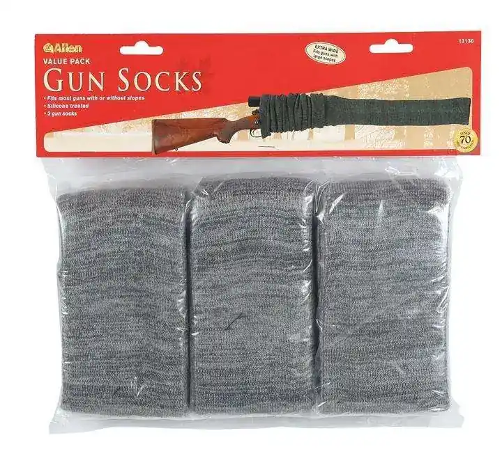 ALLEN KNIT GUN SOCK 52" GRY 3PK